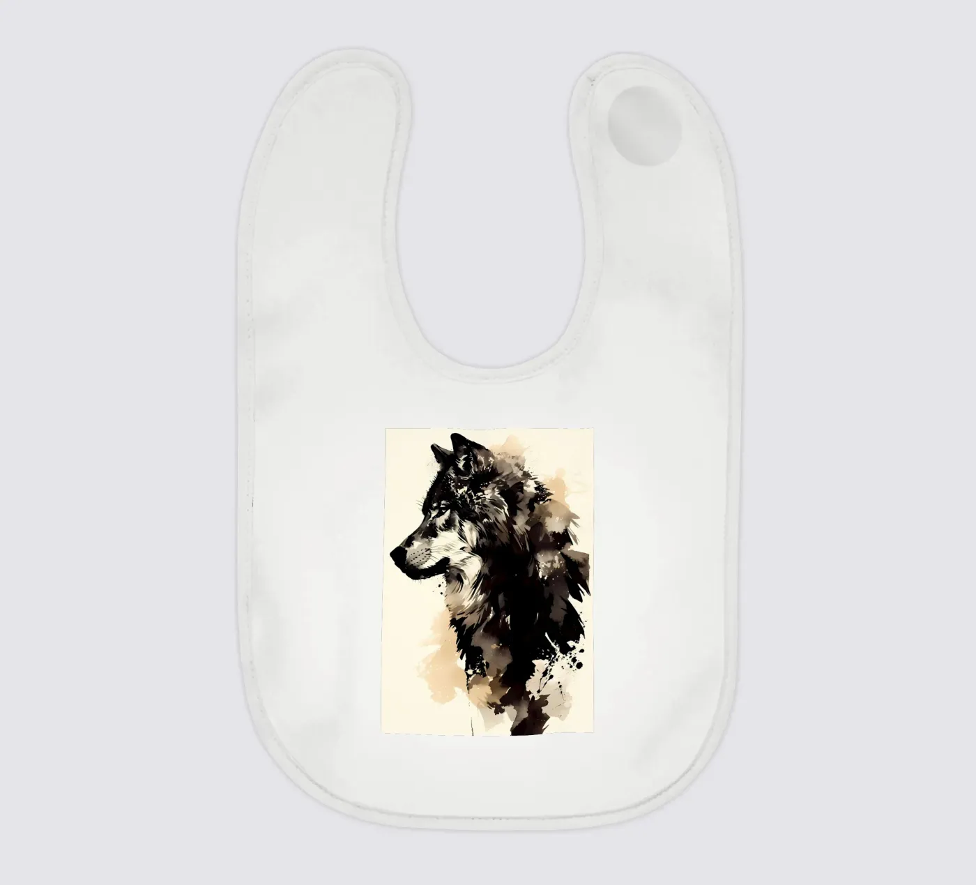 Wolf Animal Babylätzchen von Pierre Walton