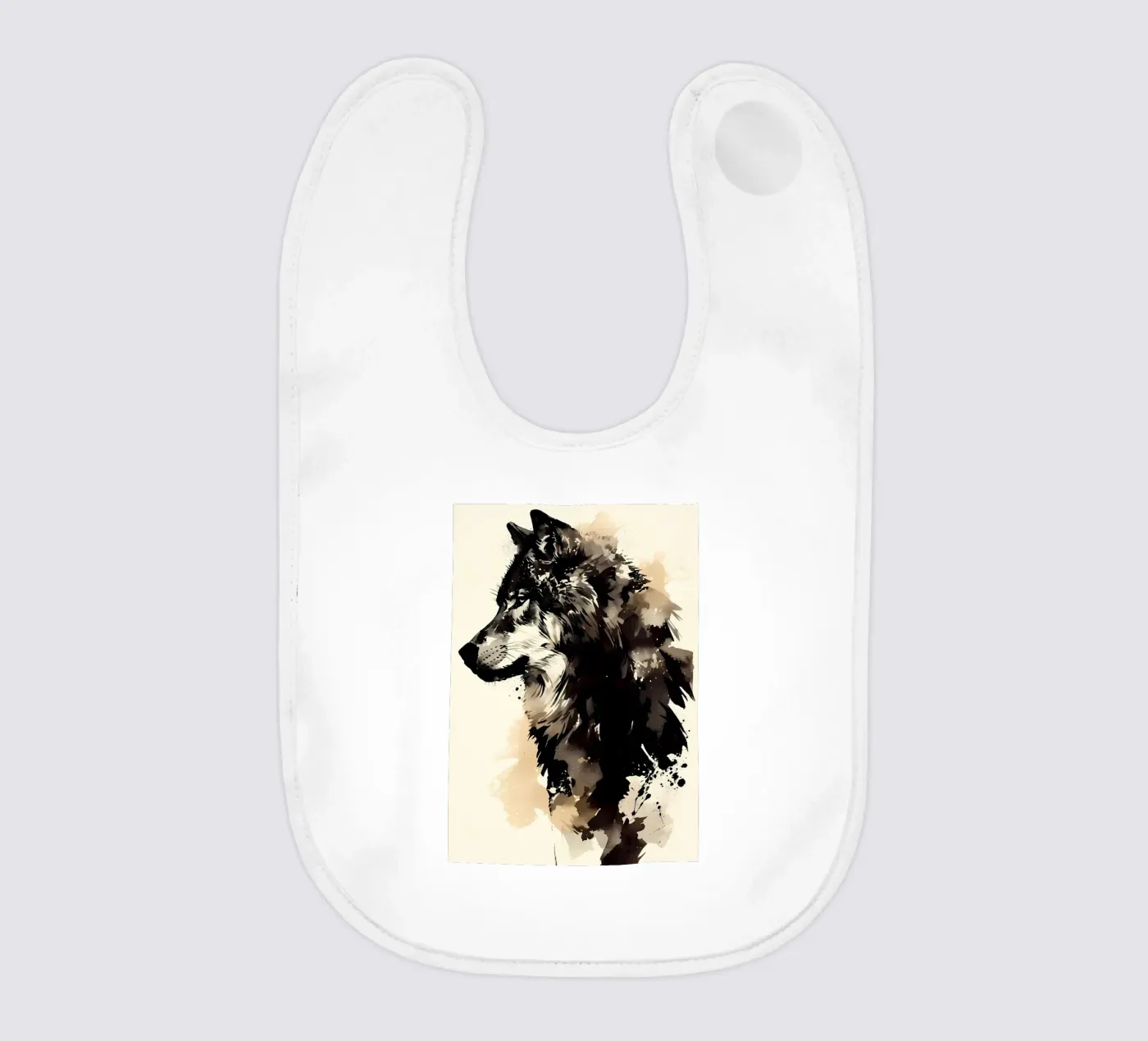 Wolf Animal Babylätzchen von Pierre Walton
