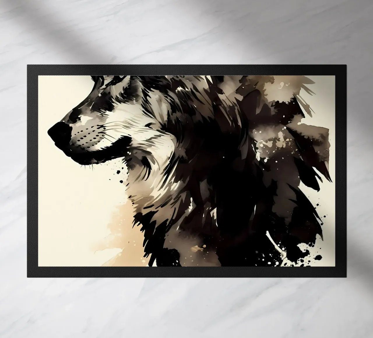 Wolf Dier deurmat van Pierre Walton