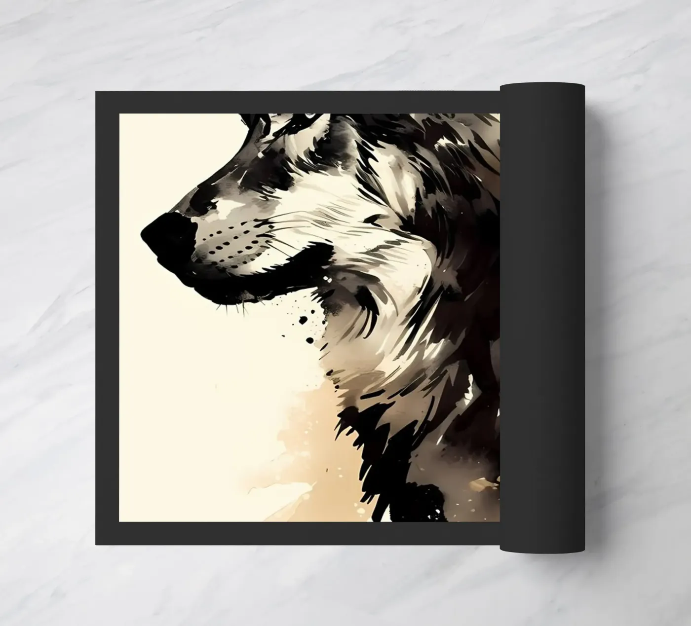 Wolf Tier Fußmatte von Pierre Walton