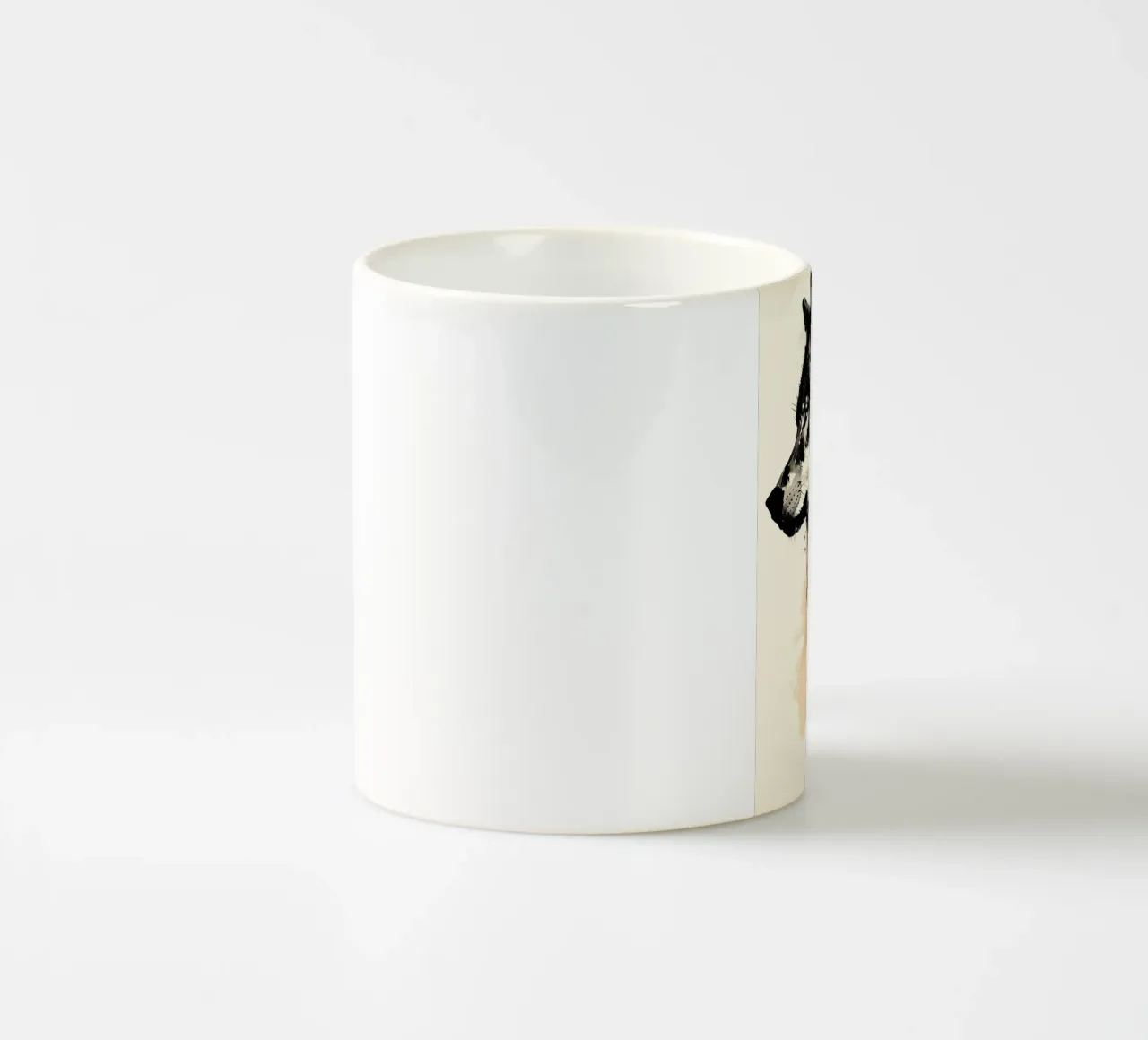 Animale lupo tazza in ceramica da Pierre Walton