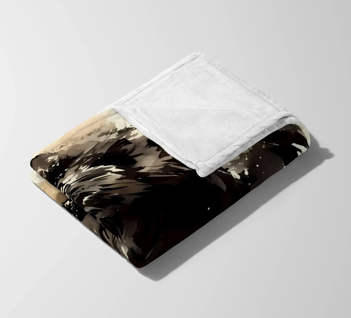 Wolf Tier Fleecedecke von Pierre Walton