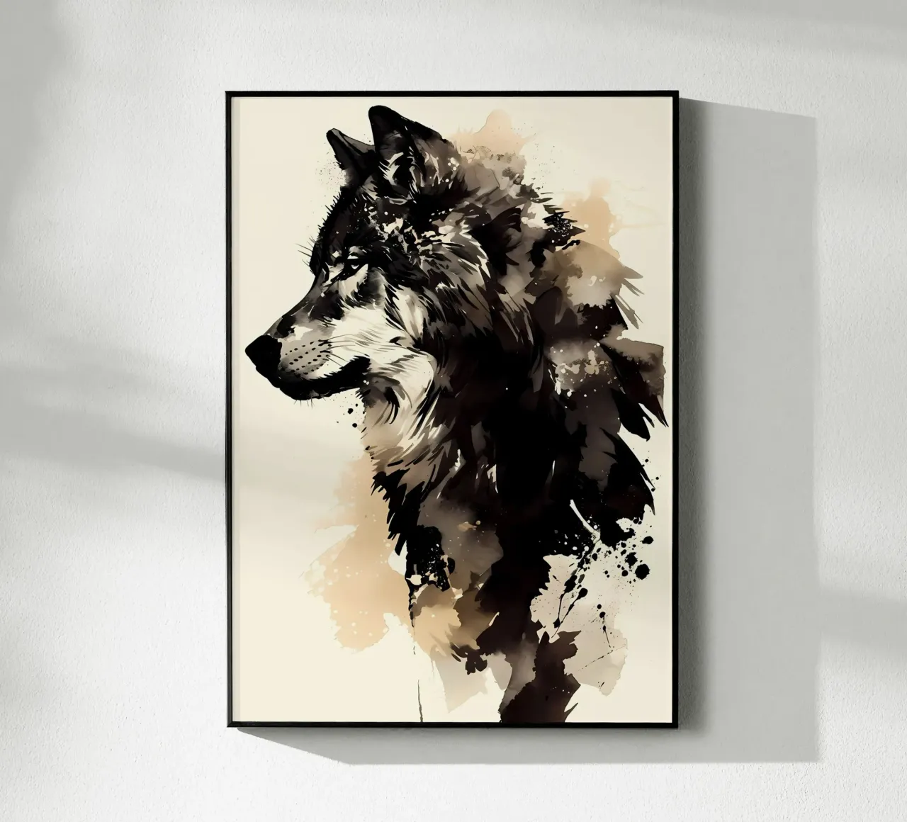 Animale lupo plexiglass da Pierre Walton