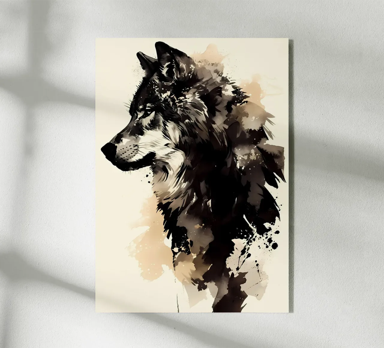 Animale lupo plexiglass da Pierre Walton