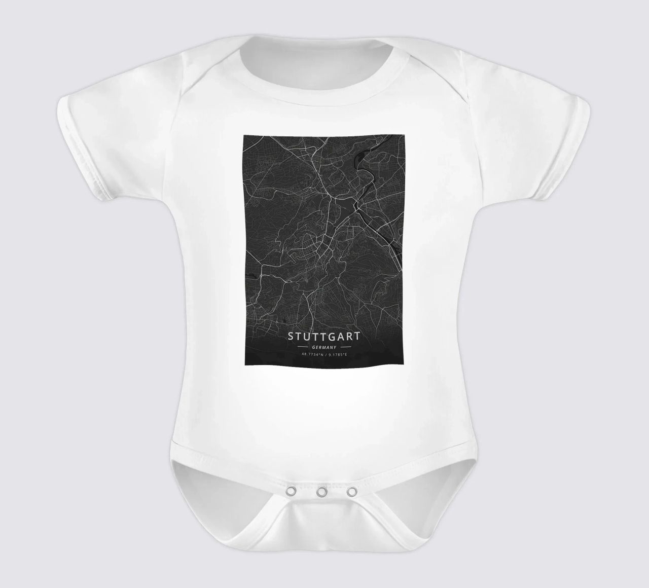Stuttgart, Germany Kurzarm Babybody von Christopher Adams