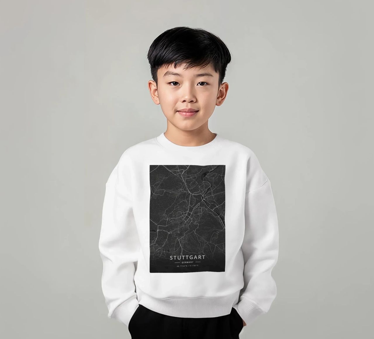 Stuttgart, Germany Kinder Sweatshirt von Christopher Adams