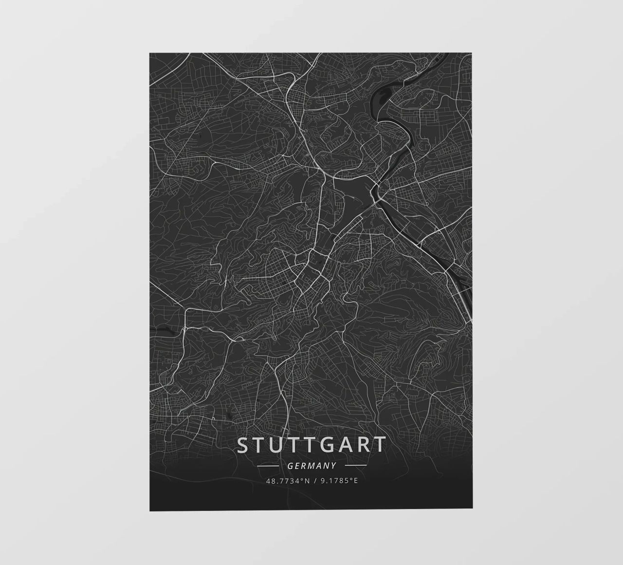 Stuttgart, Germany Backlit Folie von Christopher Adams
