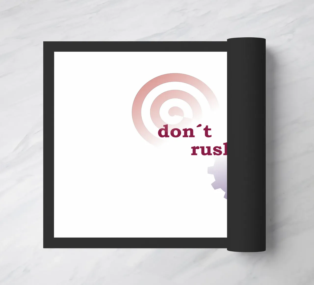 Forme geometriche con una frase zerbino da Something for you