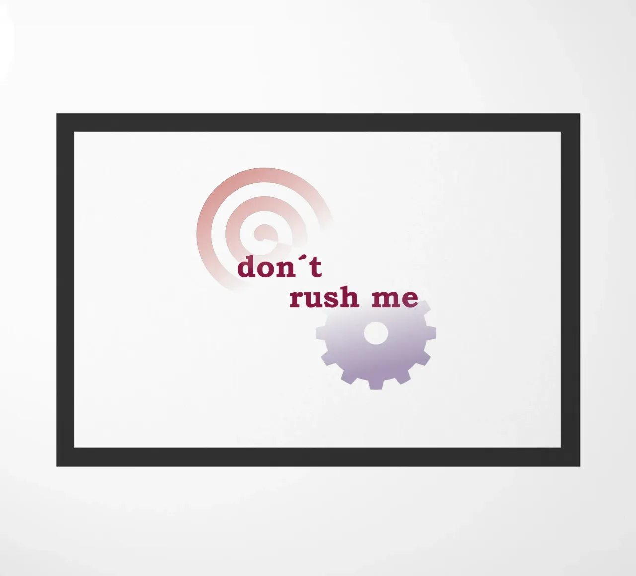 Forme geometriche con una frase zerbino da Something for you