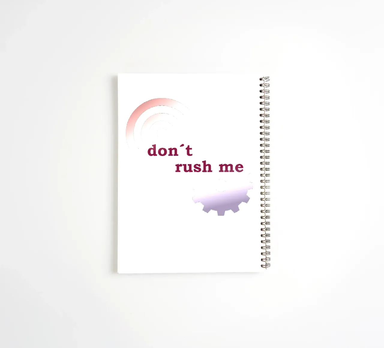 Forme geometriche con una frase diario ad anelli da Something for you