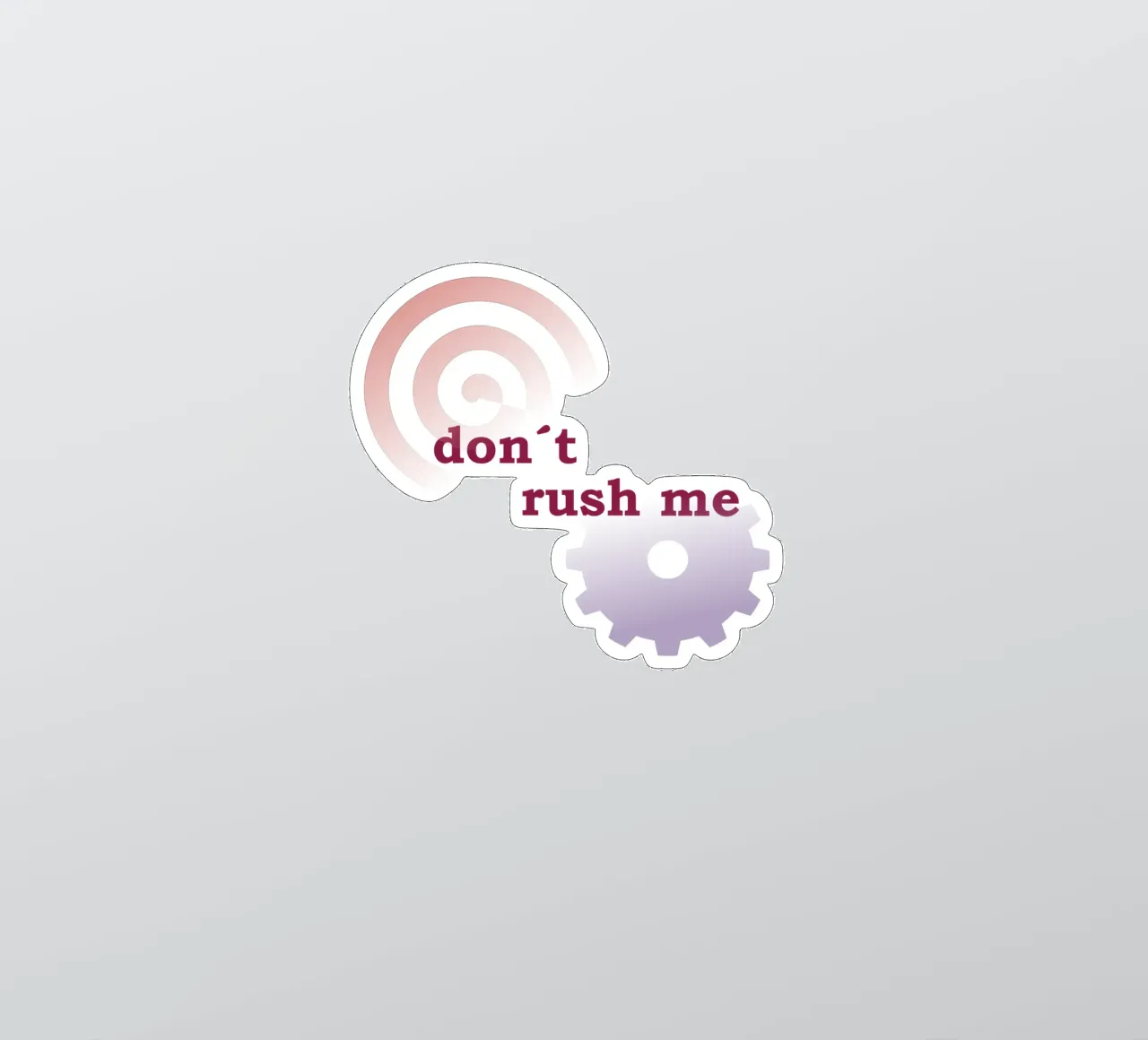 Forme geometriche con una frase adesivo da Something for you