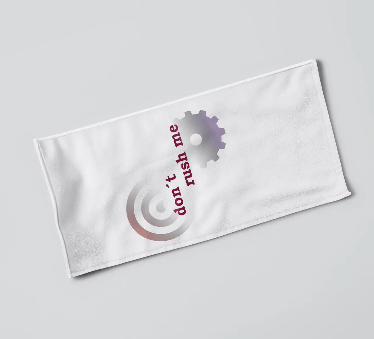 Forme geometriche con una frase asciugamano da bagno da Something for you