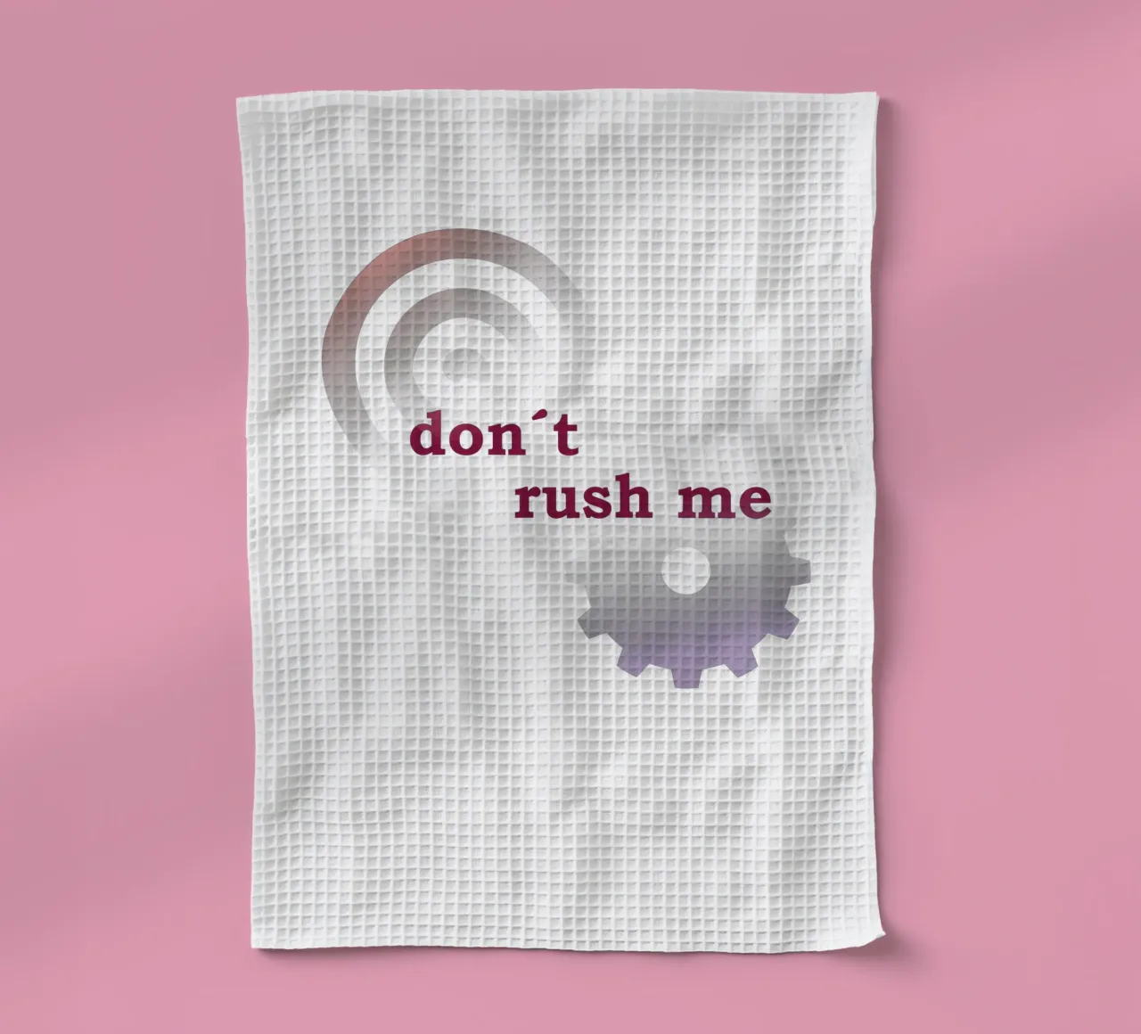 Forme geometriche con una frase canovaccio da cucina da Something for you
