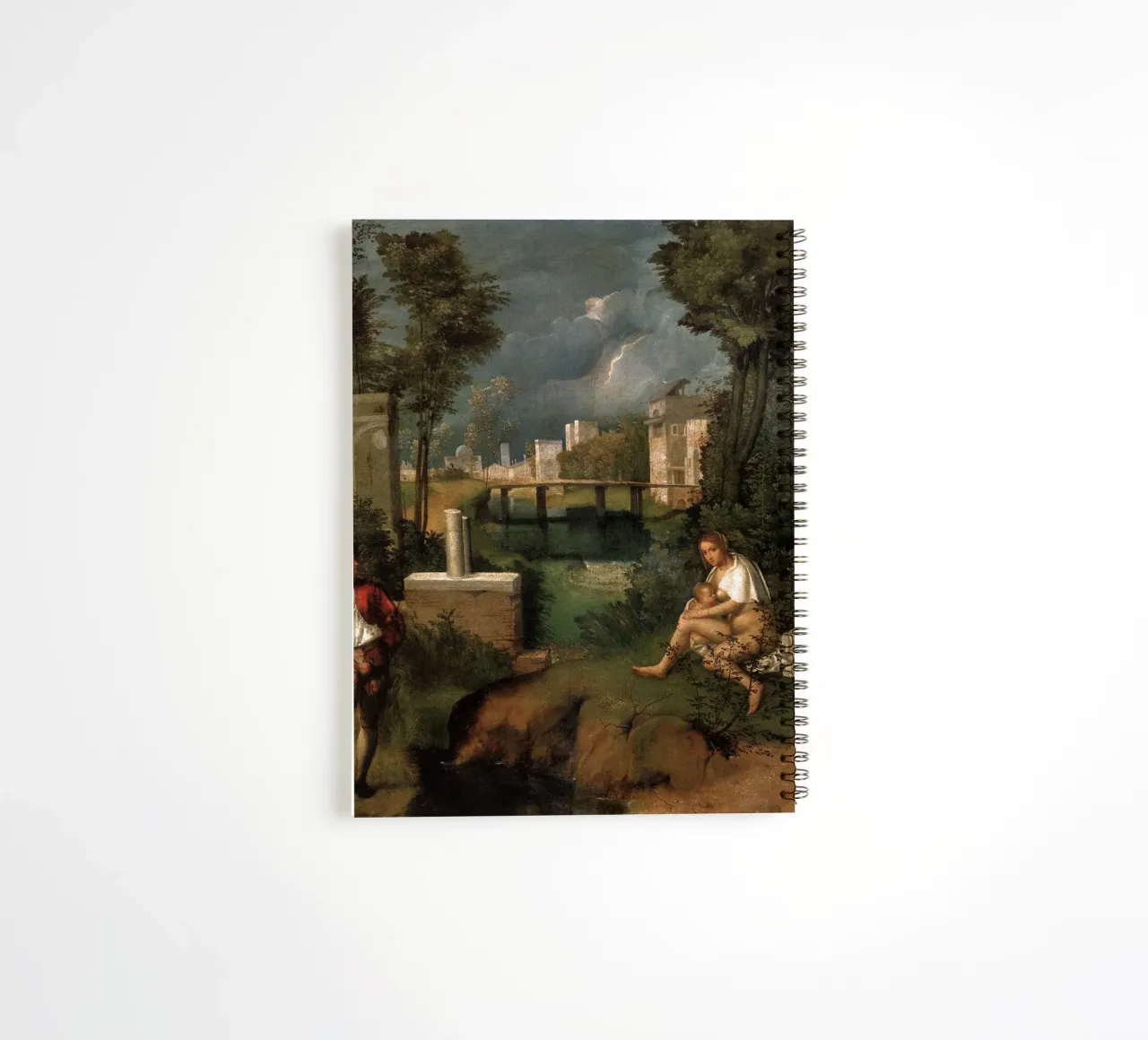 Giorgione The Tempest spiral notebook by Timeless Artworks