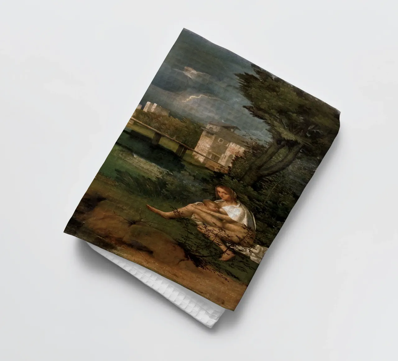 Giorgione The Tempest canovaccio da cucina da Timeless Artworks