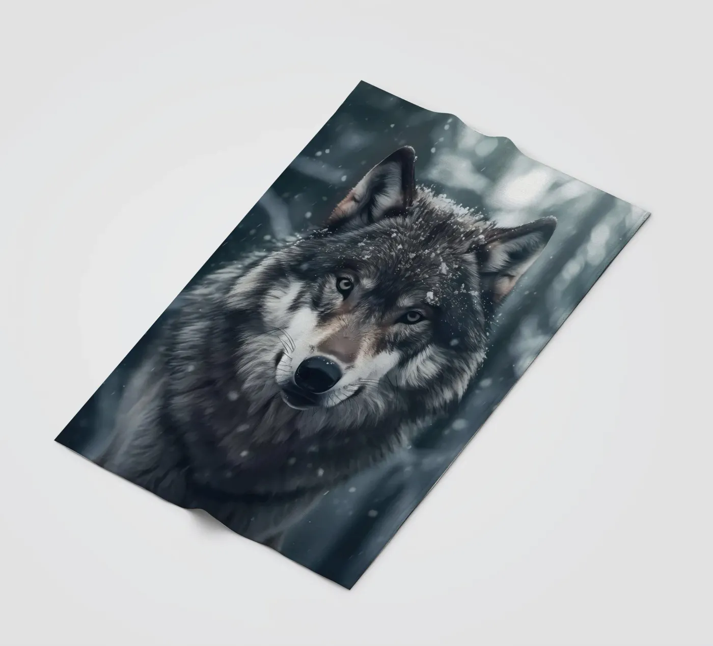 Wolf Dier fleecedeken van Pierre Walton