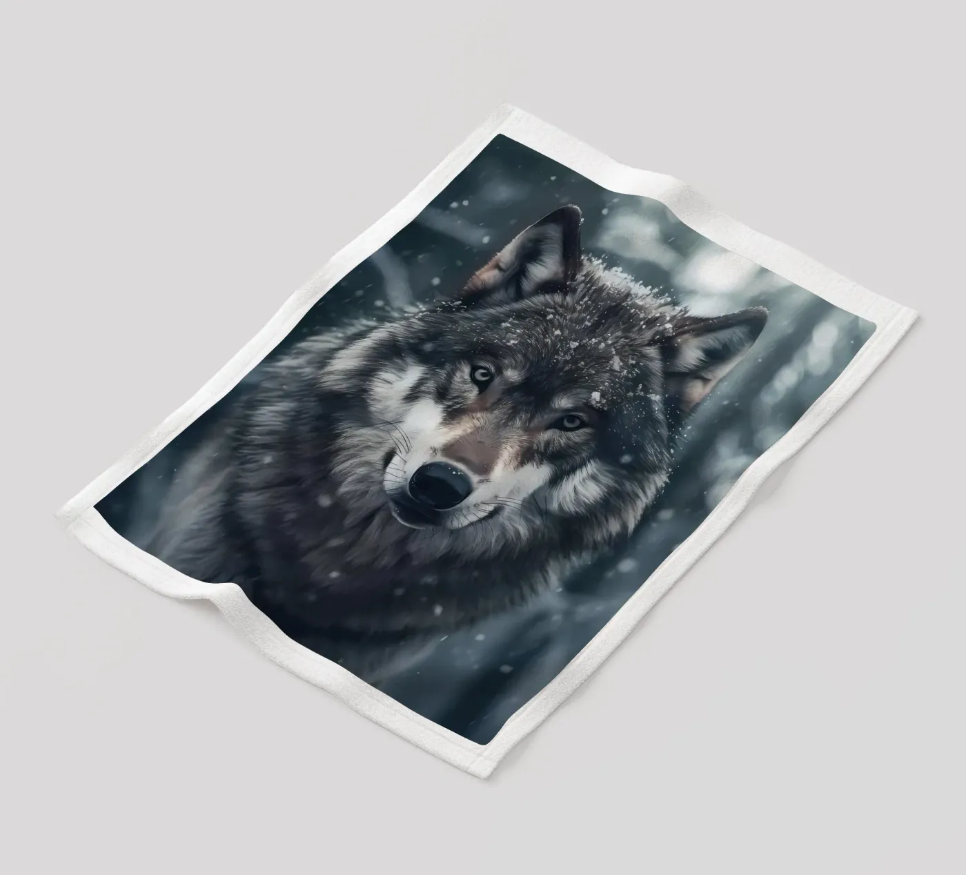 Wolf Dier fleecedeken van Pierre Walton