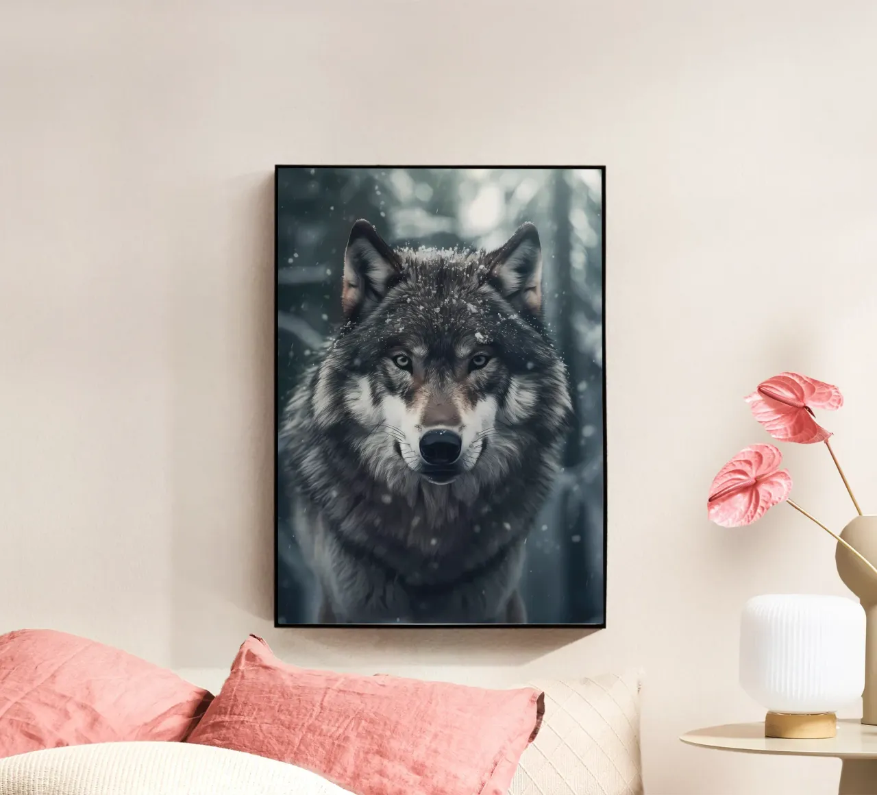 Wolf Animal plexiglass da Pierre Walton