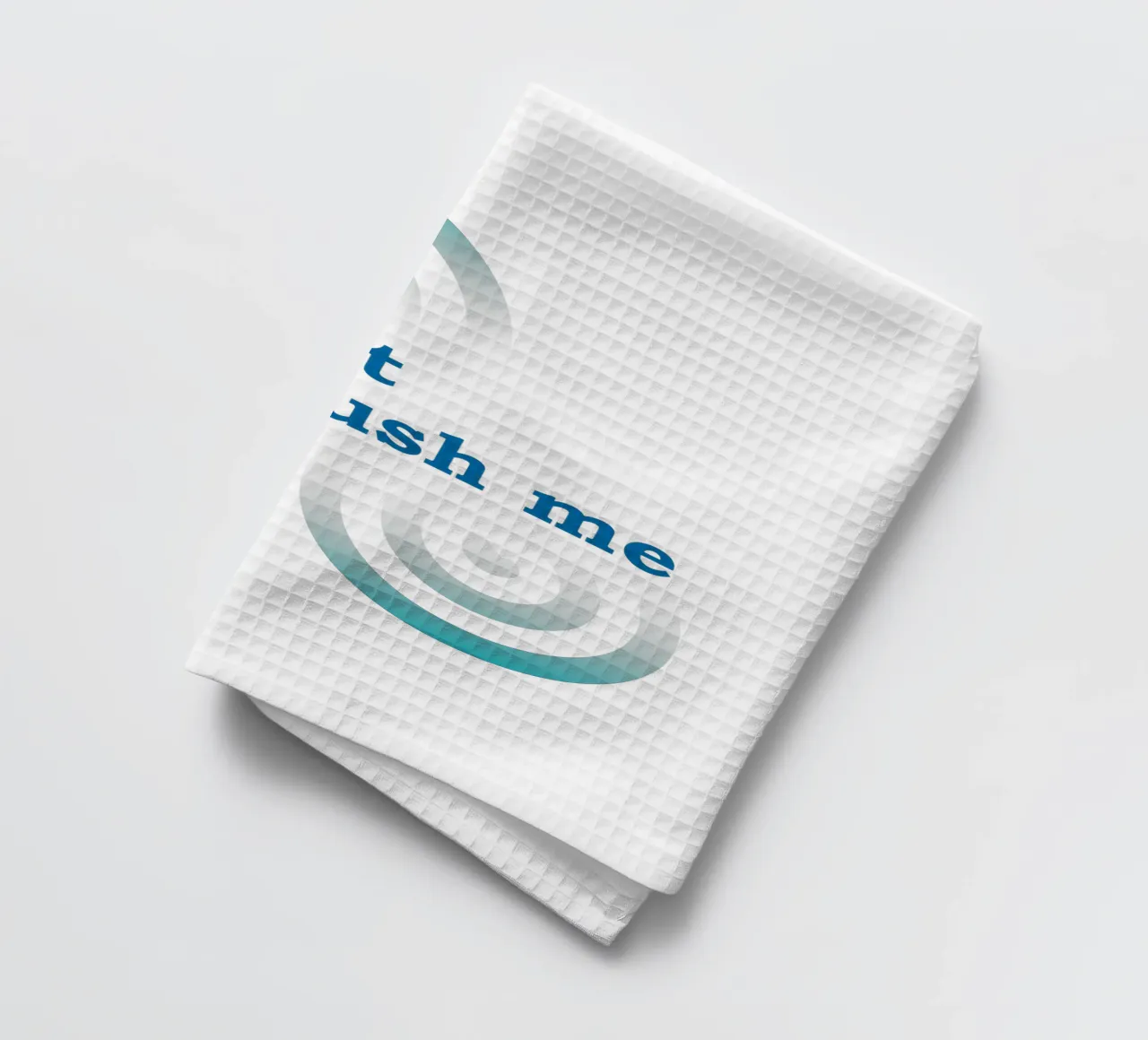 Forme geometriche con la scritta "Non mettermi fretta". canovaccio da cucina da Something for you