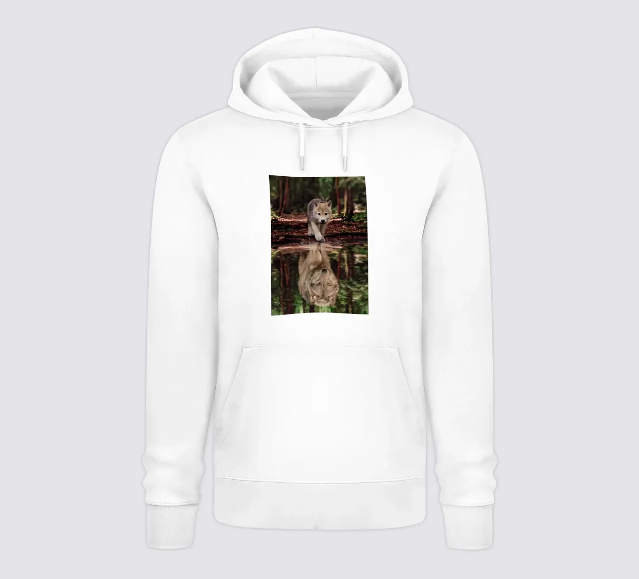 Animale lupo felpa con cappuccio da Pierre Walton