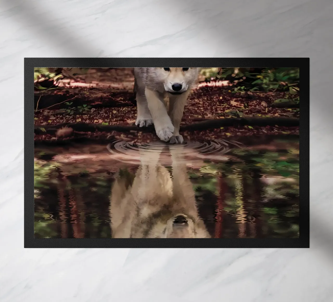 Wolf Animal deurmat van Pierre Walton