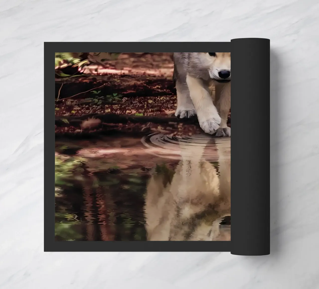 Wolf Animal deurmat van Pierre Walton