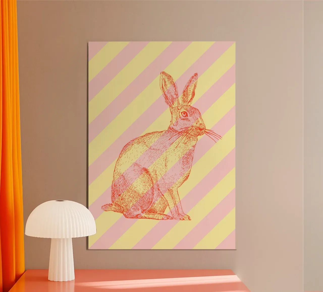 Pasqua | coniglietto | primavera | serigrafia | vari colori alluminio dibond da keinkonzept