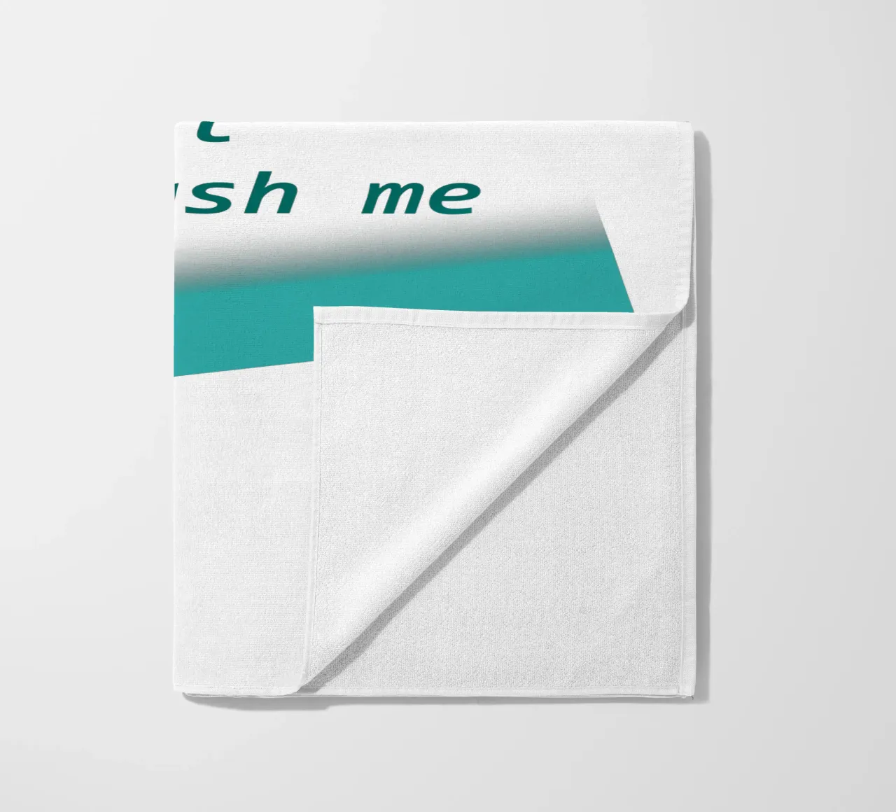 Forme geometriche con la scritta "Non mettermi fretta". telo mare da Something for you