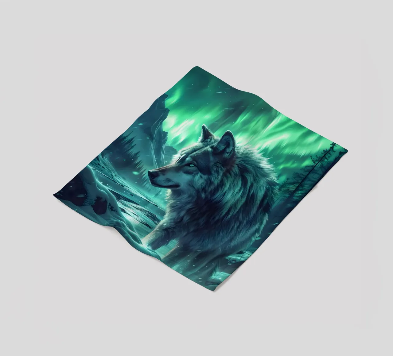 Wolf Dier fleecedeken van Pierre Walton