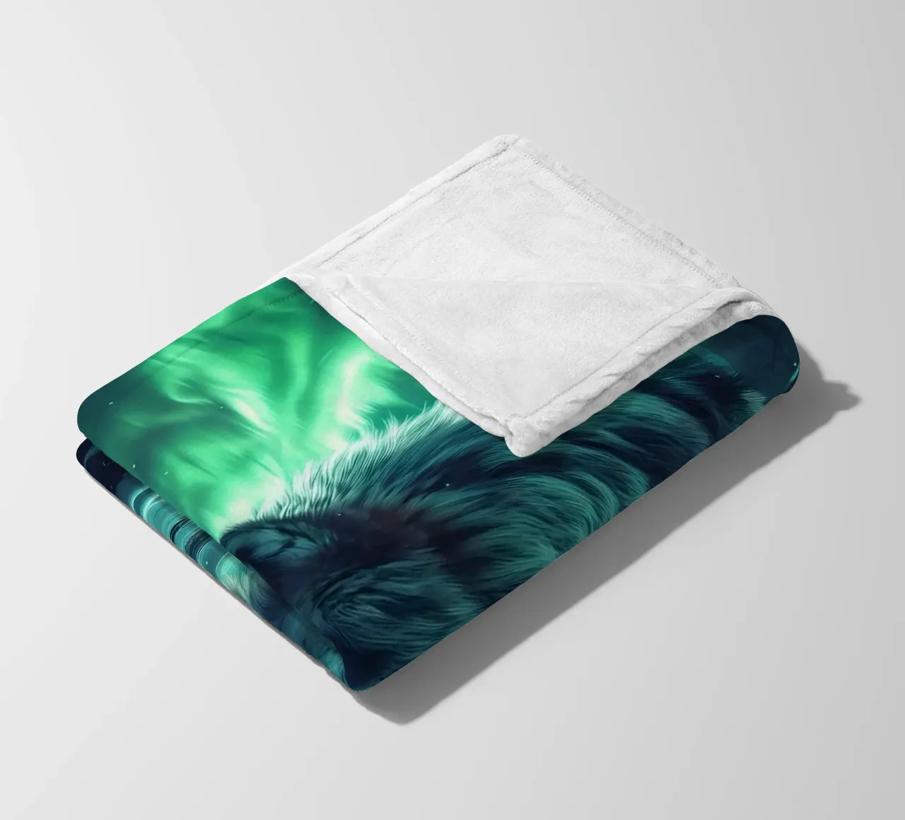 Wolf Dier fleecedeken van Pierre Walton