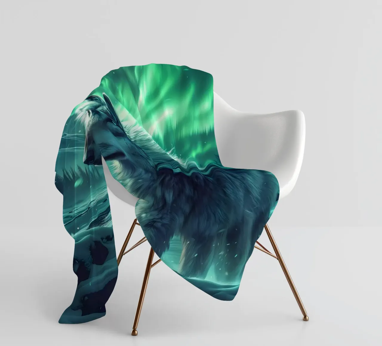 Wolf Dier fleecedeken van Pierre Walton