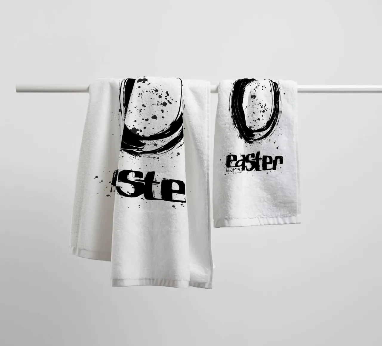 Happy Easter badhanddoek van LIMITED EDITION LETTERS