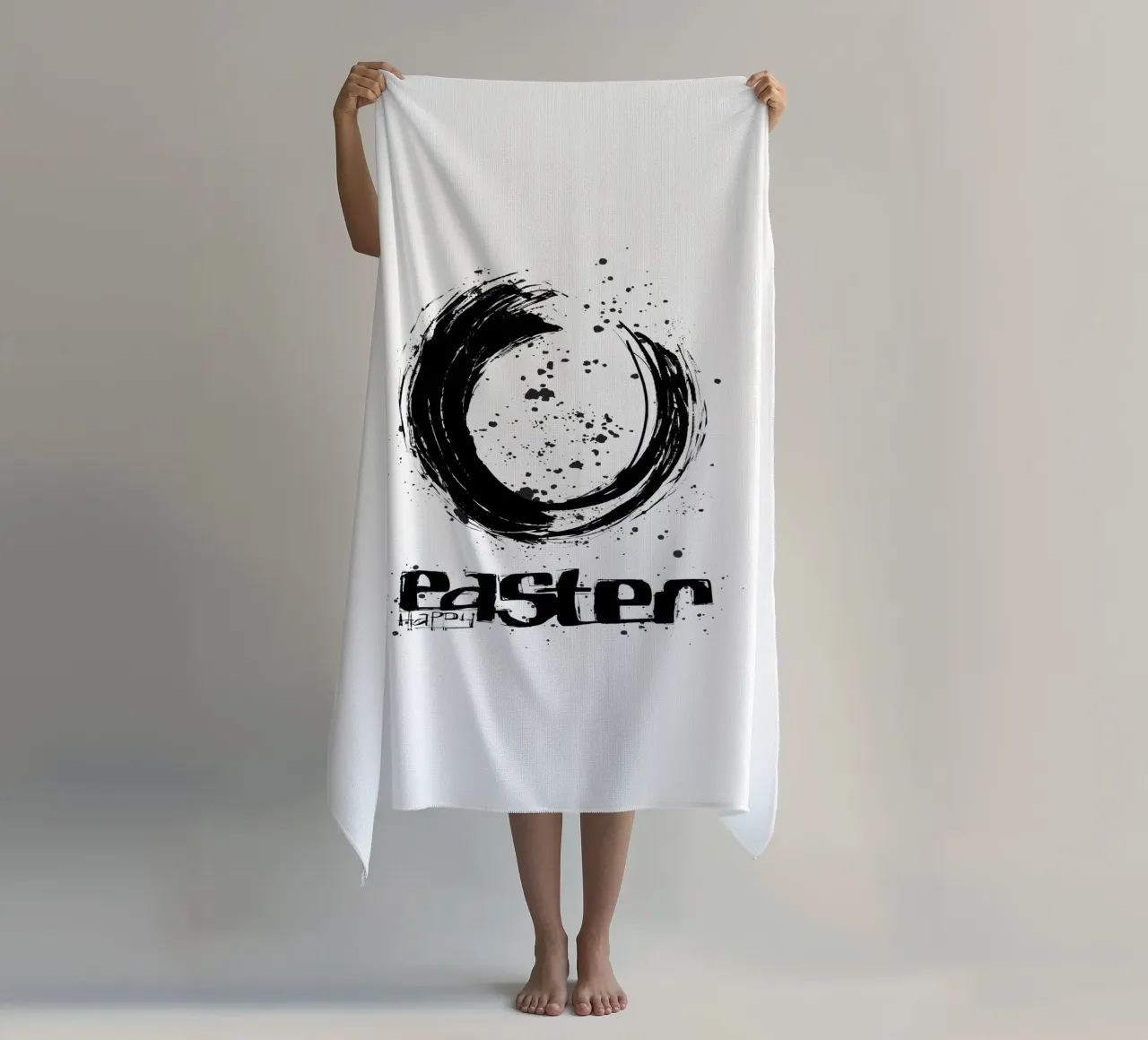 Happy Easter beach towel by LIMITED EDITION LETTERS