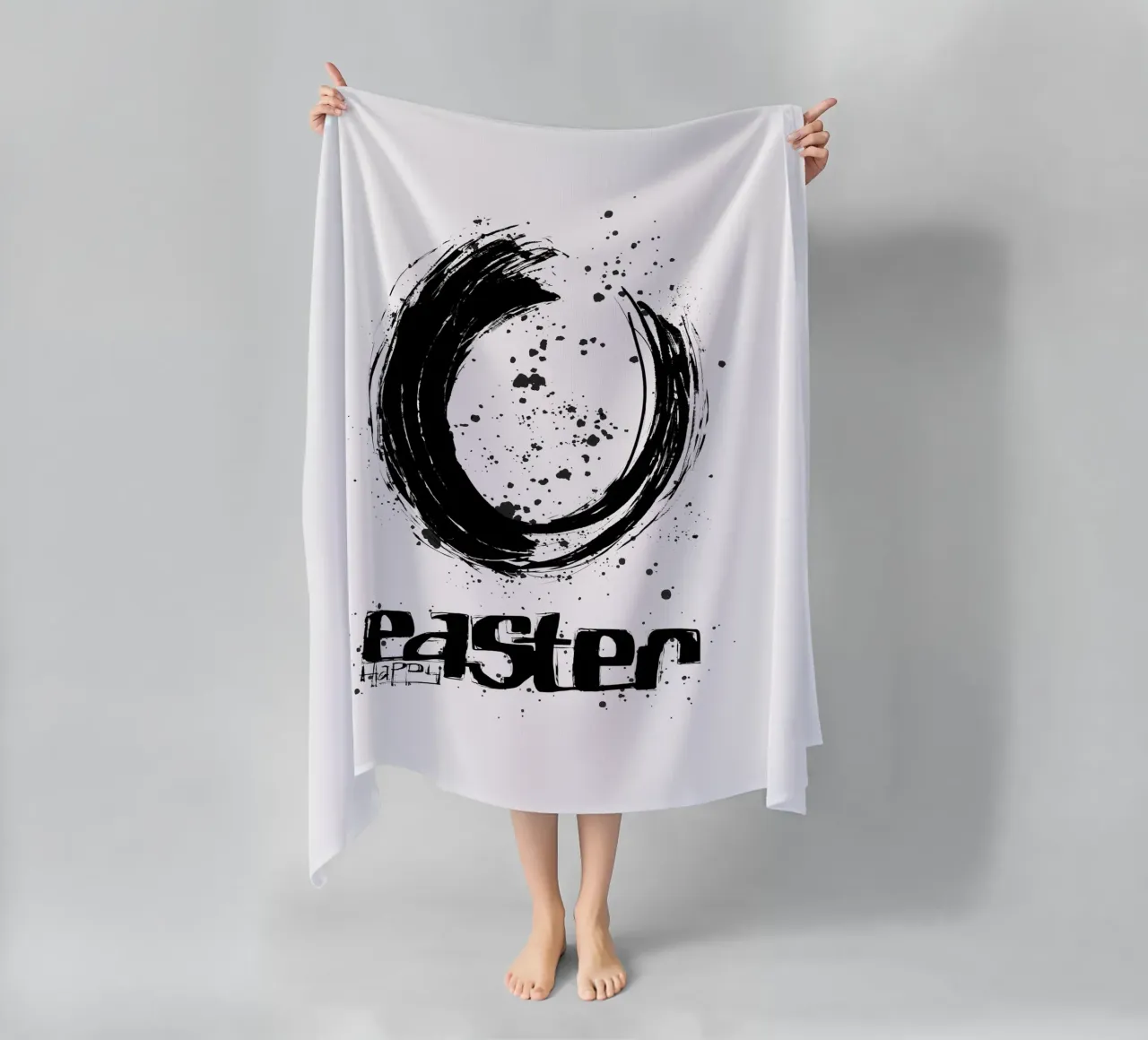Happy Easter beach towel by LIMITED EDITION LETTERS