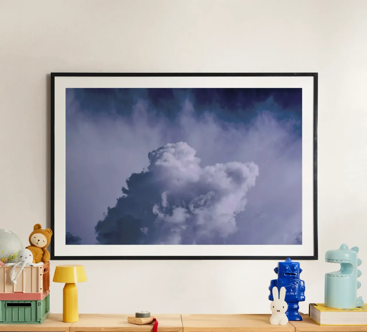 The Mass poster con telaio in legno da Pale Grain
