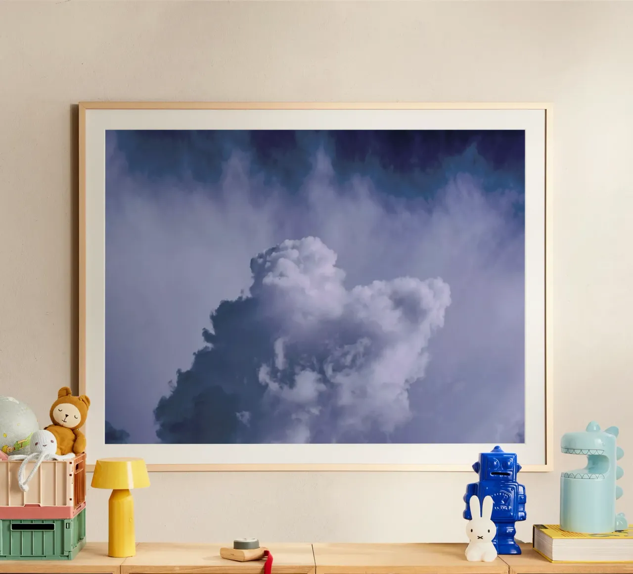 The Mass poster con telaio in legno da Pale Grain