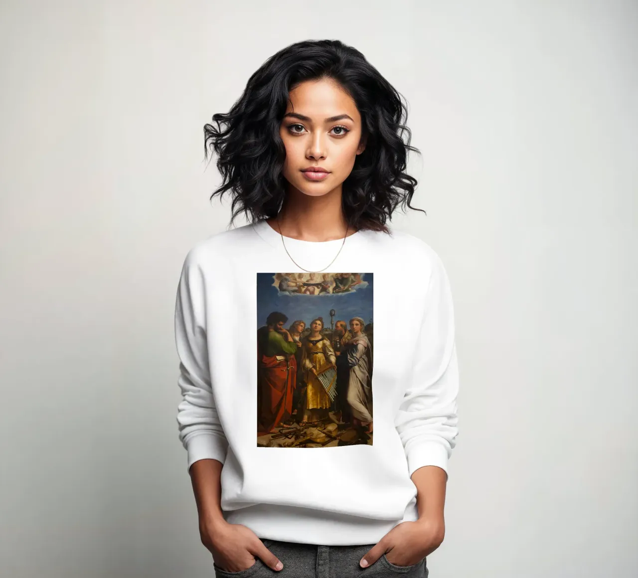 Raffaello - L'estasi di Santa Cecilia felpa da Timeless Artworks