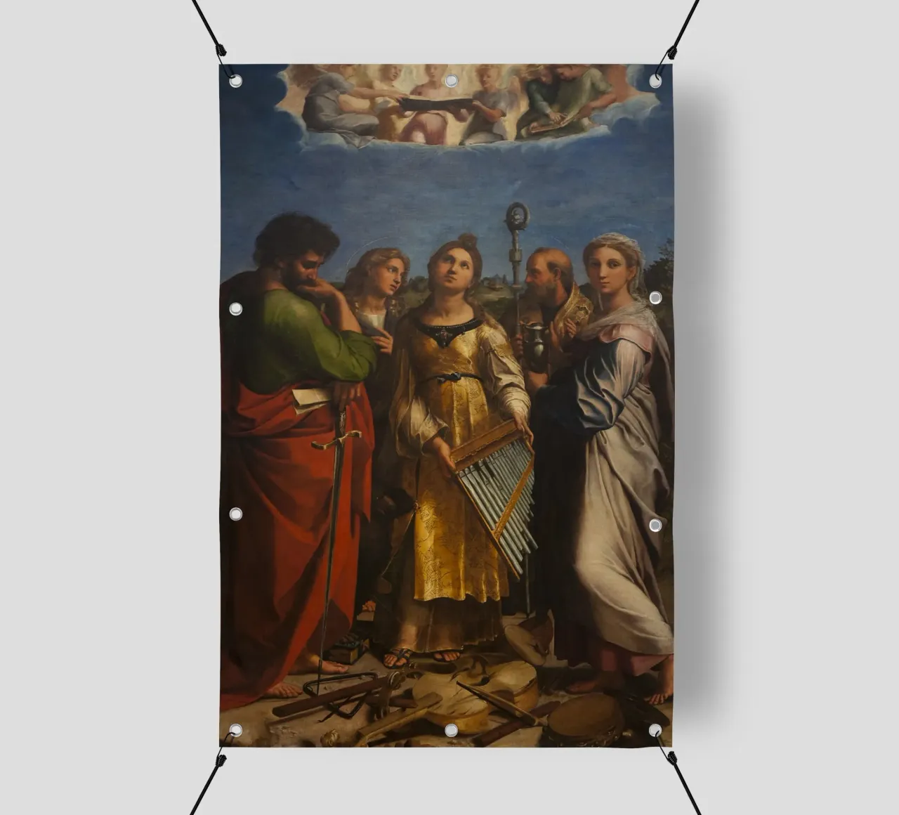 Raffaello - L'estasi di Santa Cecilia telo in pvc da Timeless Artworks