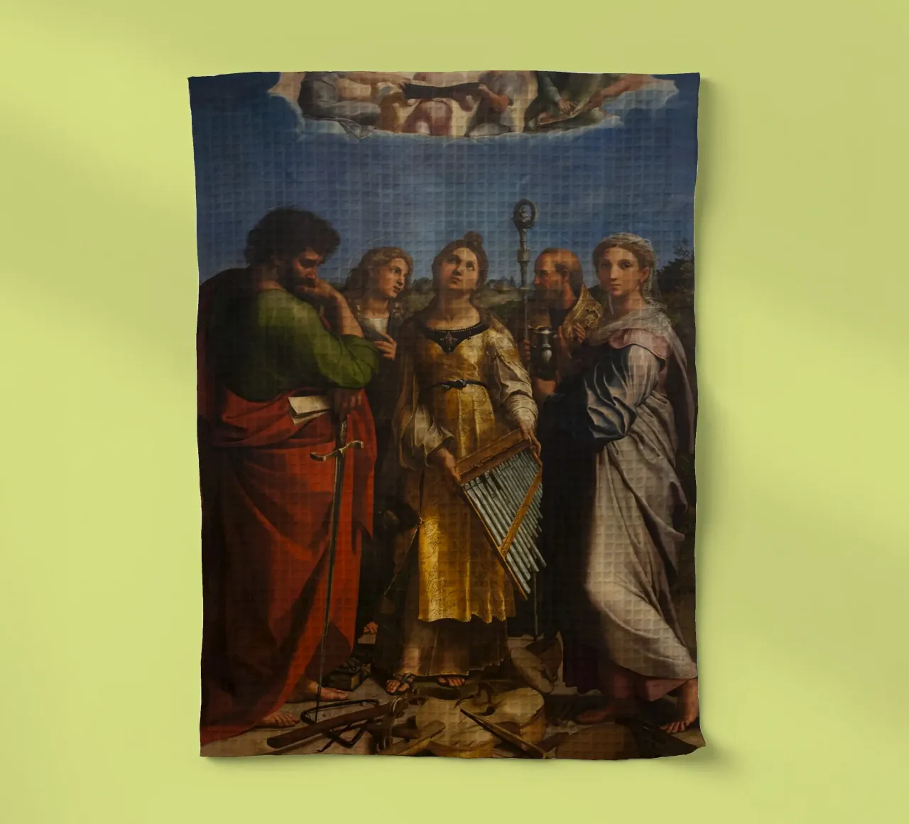 Raphaël - L'extase de sainte Cécile torchon de Timeless Artworks
