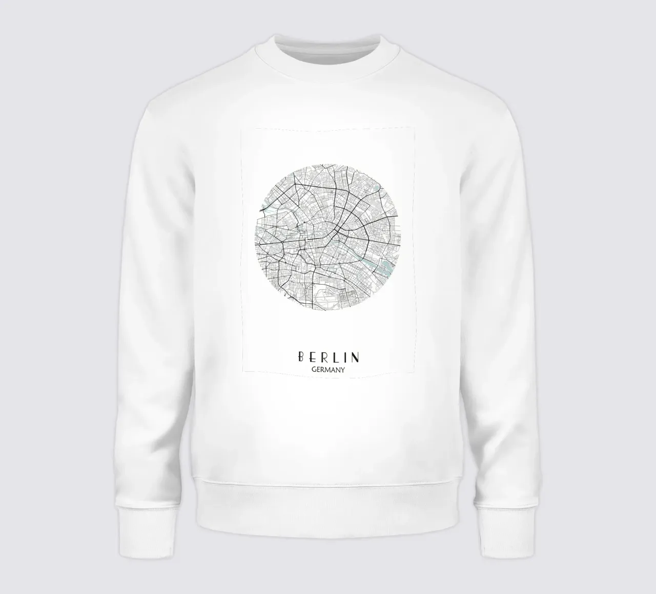 Plattegrond Berlijn sweatshirt van Christopher Adams