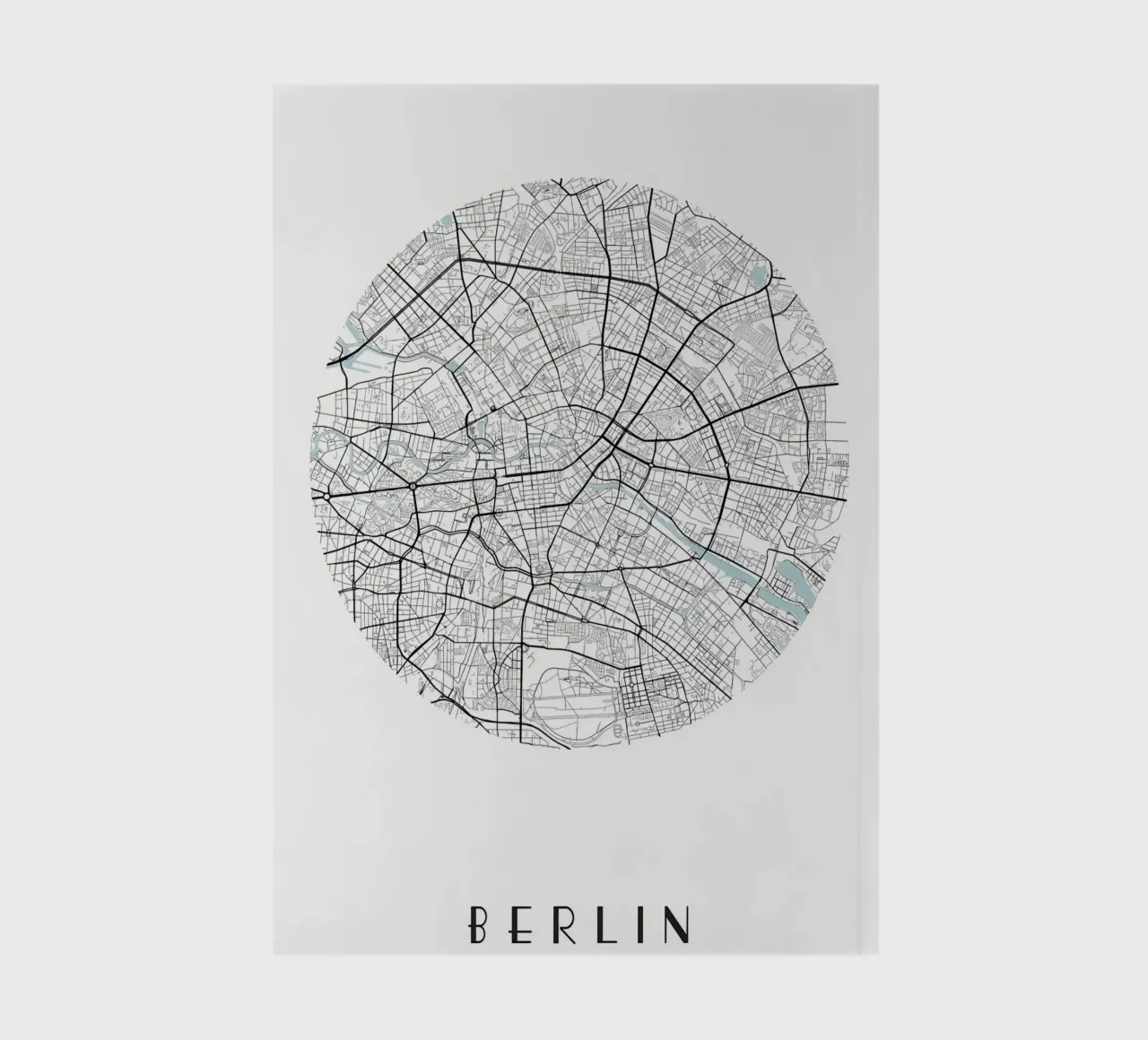 Berlin City Map notebook by Christopher Adams