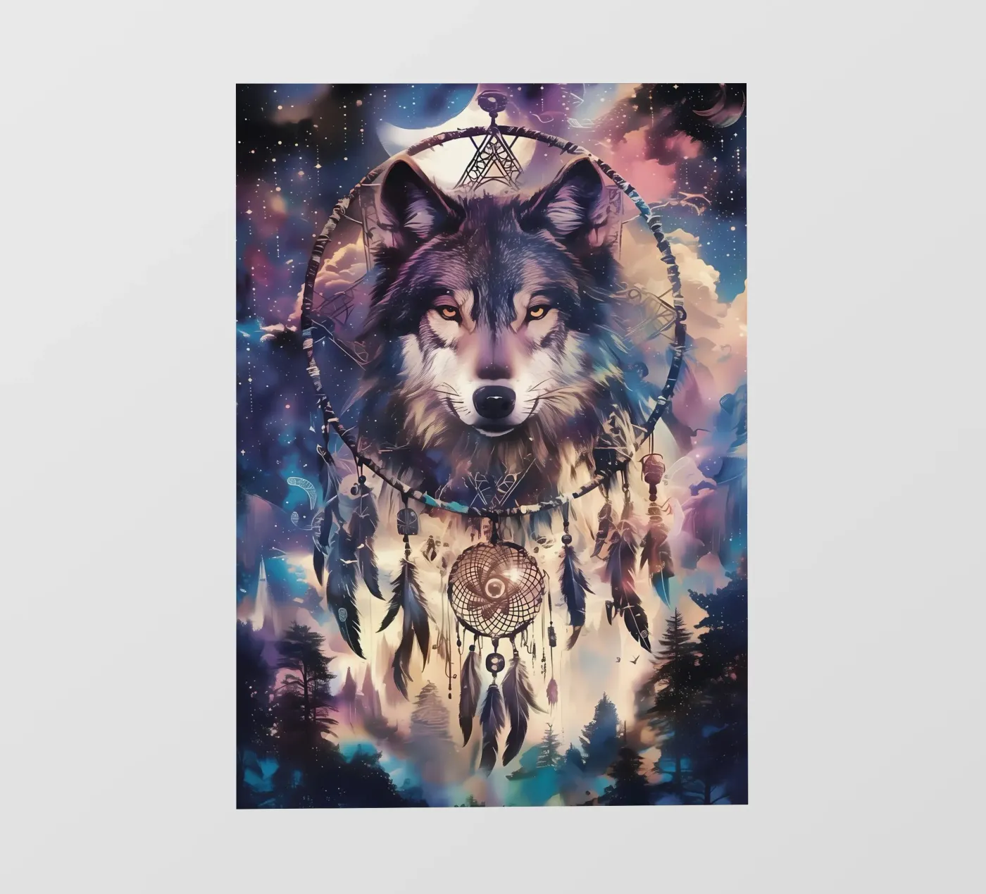 Wolf Dier fotobehang van Pierre Walton