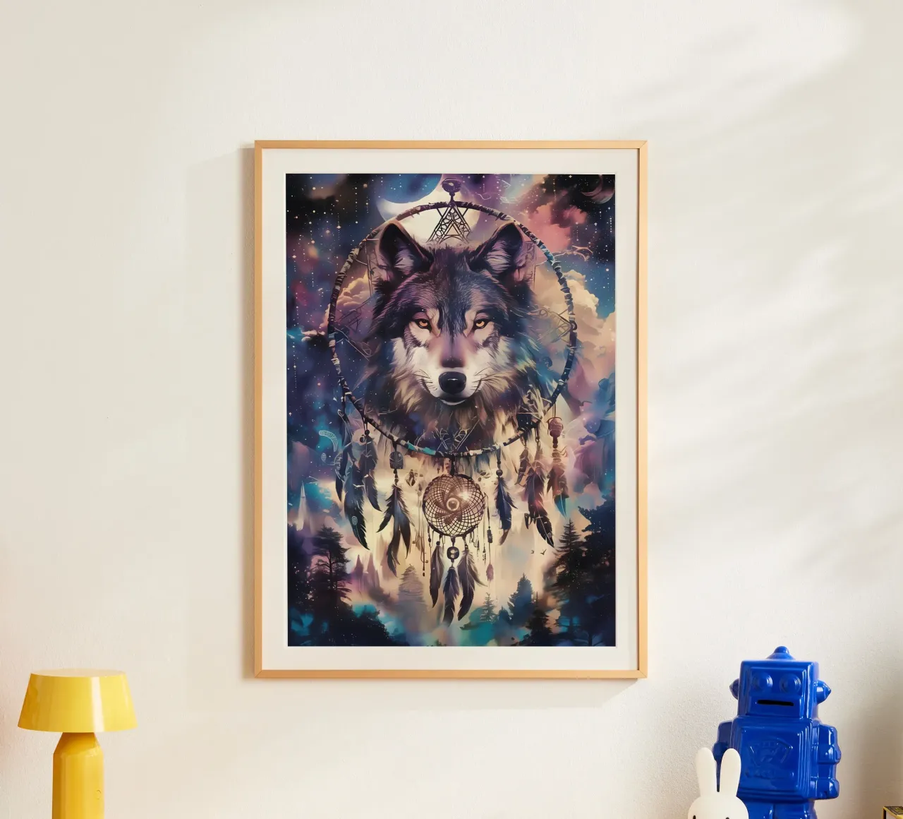 Animale lupo carta hahnemühle da Pierre Walton
