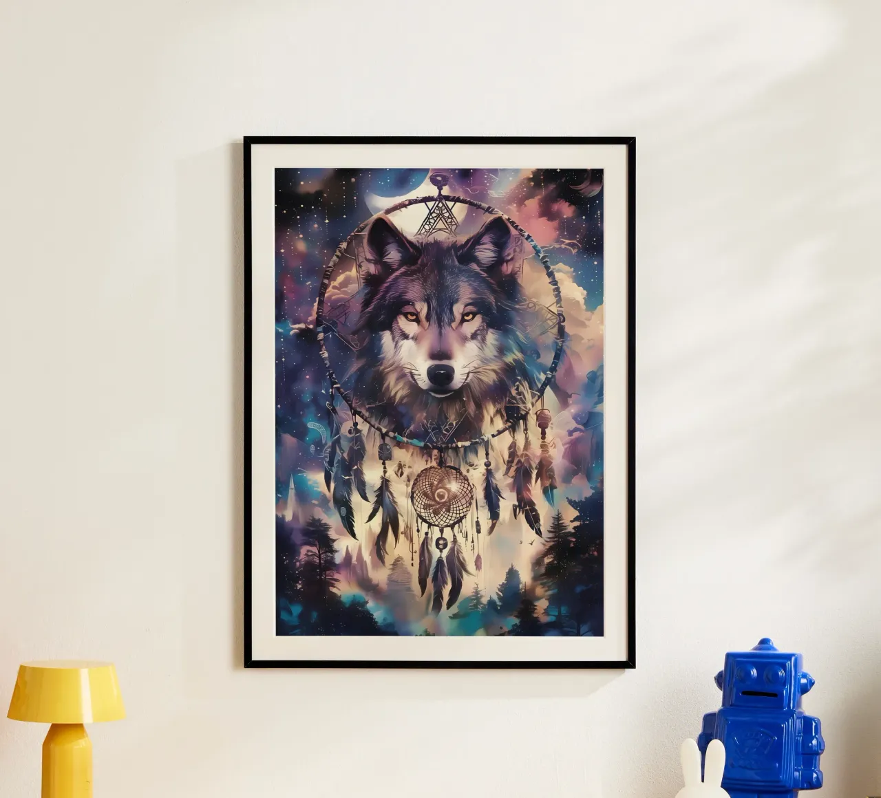 Wolf Dier poster van Pierre Walton