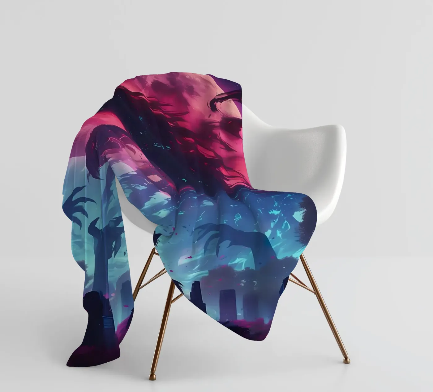 Wolf Dier fleecedeken van Pierre Walton