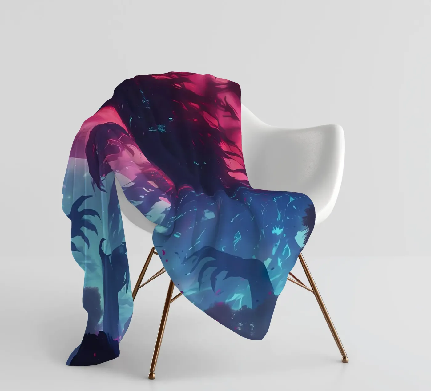 Wolf Dier fleecedeken van Pierre Walton