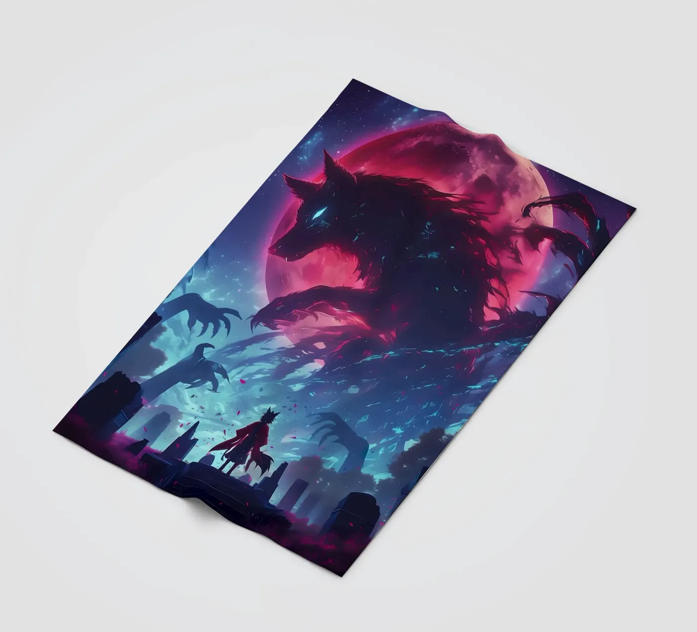 Wolf Dier fleecedeken van Pierre Walton