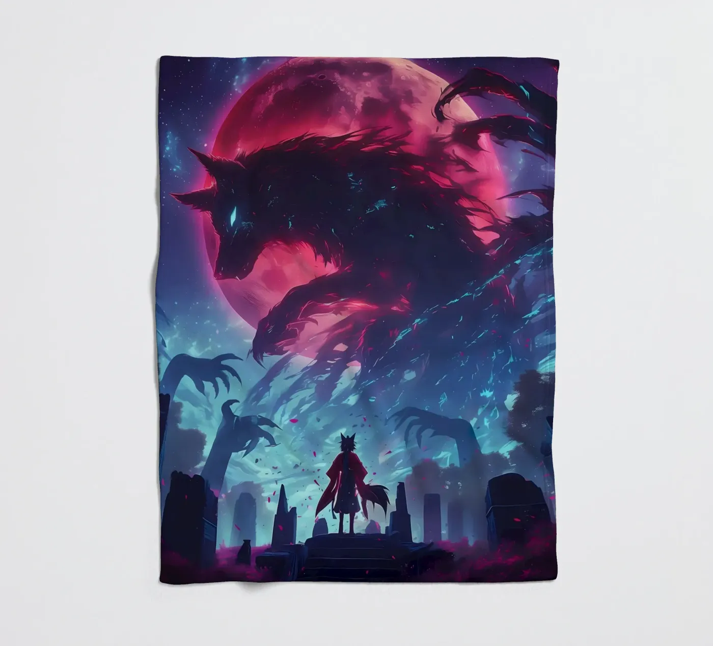 Wolf Dier fleecedeken van Pierre Walton