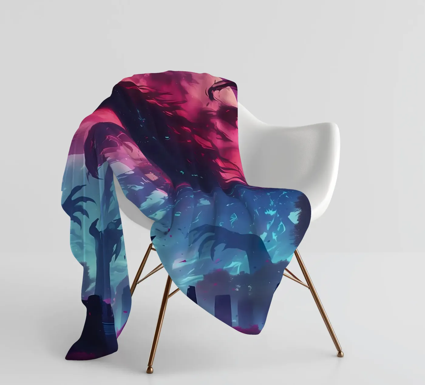 Wolf Dier fleecedeken van Pierre Walton