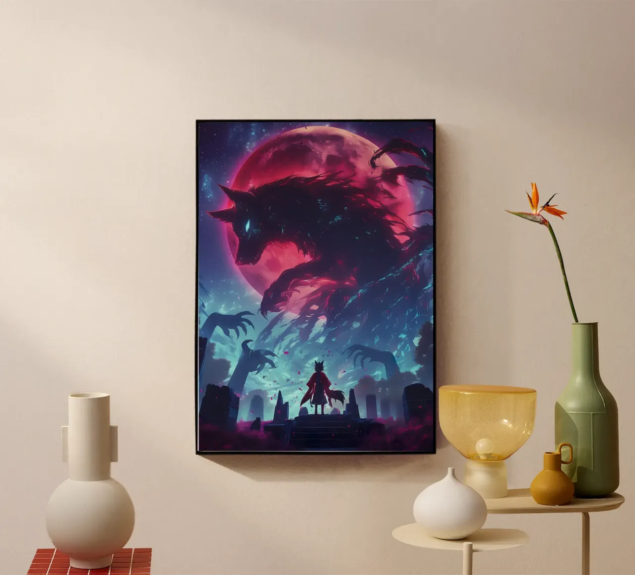 Animale lupo plexiglass da Pierre Walton